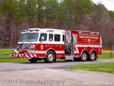 Cobb Island VFD MD apparatus fire trucks Rosenbauer America Commander pumper tanker Larry Shapiro photographer shapirophotography.net